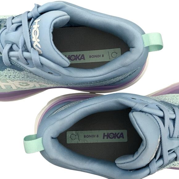 Hoka Bondi 8 Sneakers Airy Blue Sunlit Ocean Size 11 B Running Comfort Shoes - Picture 11 of 13